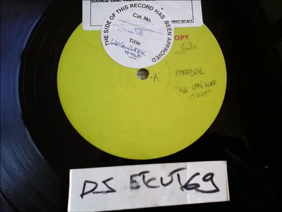 Paradise ‎– We Can Work It Out(RIP ETCUT)GREEN LABEL REC84