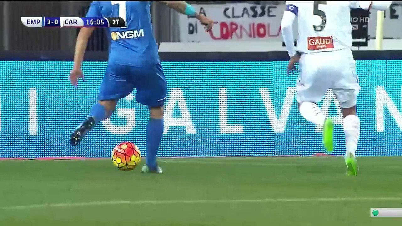 3-0 Massimo Maccarone Goal Italy  Serie A - 13.12.2015, Empoli FC 3-0 Carpi FC