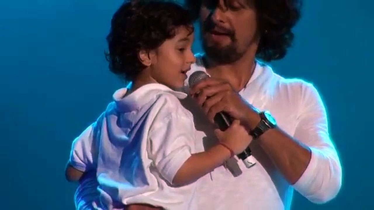 sonu nigam with son