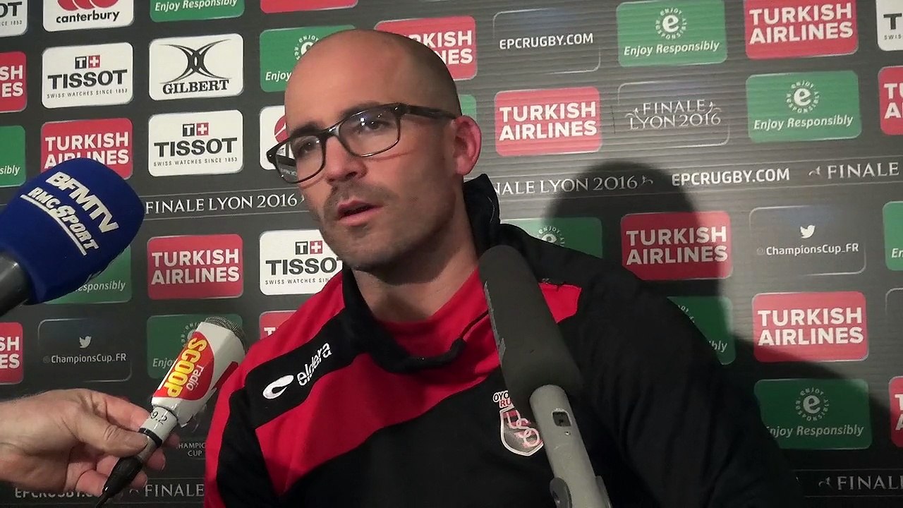 Rugby Champions Cup - Johann Authier après Oyonnax - Saracens