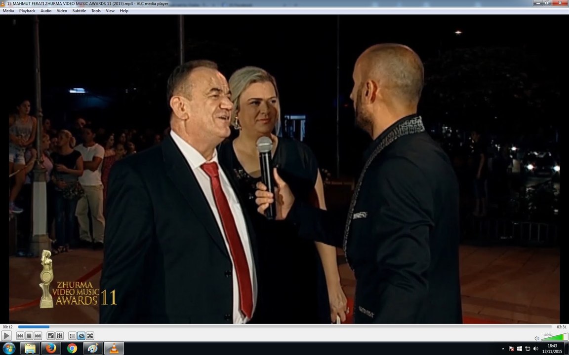 MAHMUT FERATI - ZHURMA VIDEO MUSIC AWARDS 11 (2015)