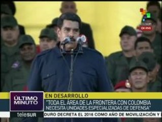 Maduro: En 2016 iniciarán funciones fuerzas especiales contra el narco