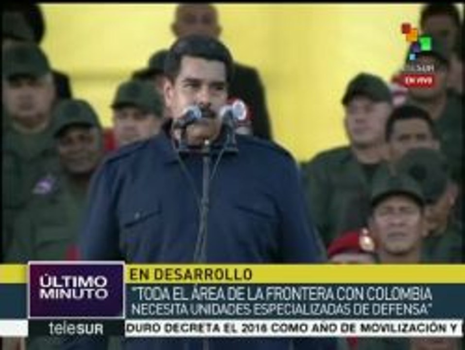 Maduro: En 2016 iniciarán funciones fuerzas especiales contra el narco