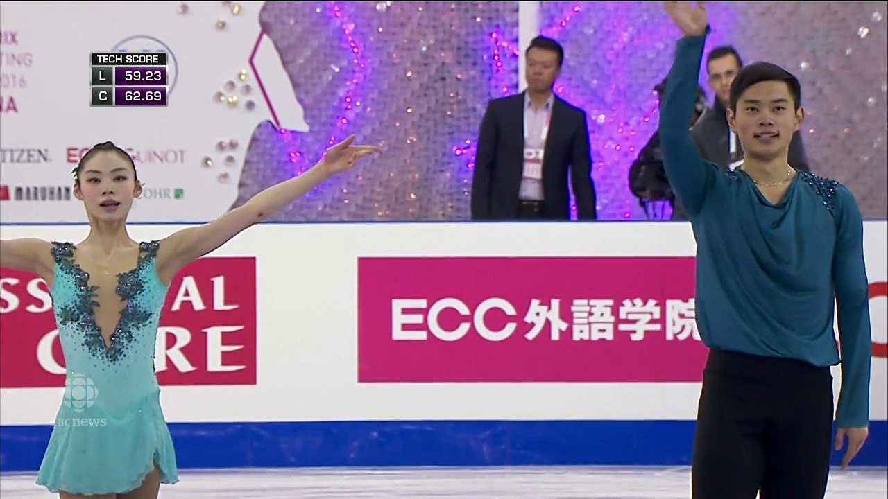 Xiaoyu YU / Yang JIN - Kiss & Cry FS - ISU Grand Prix Final 2015/16