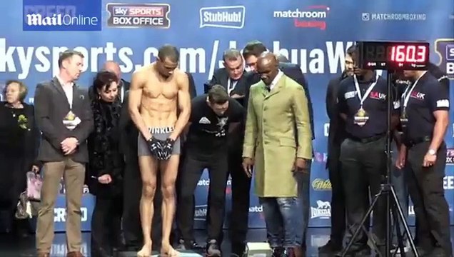 Spike O'Sullivan plants a huge kiss on Chris Eubank Jnr