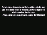 [Read] Entwicklung der wirtschaftlichen Wertminderung von Wohnimmobilien: Welche Auswirkung