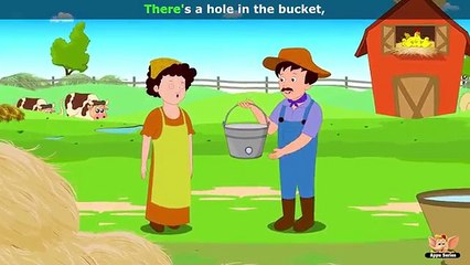 There's a hole in the bucket – Nursery Rhyme with Karaoke