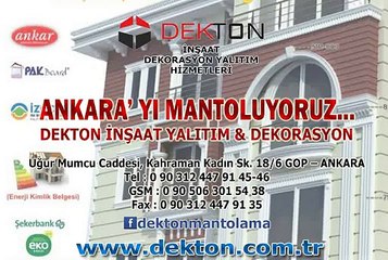 dekton ankara mantolama eps taşyünü dış cephe ankarada mantolama iskele enerji kimlik belgesi terraco henkel pakboarad