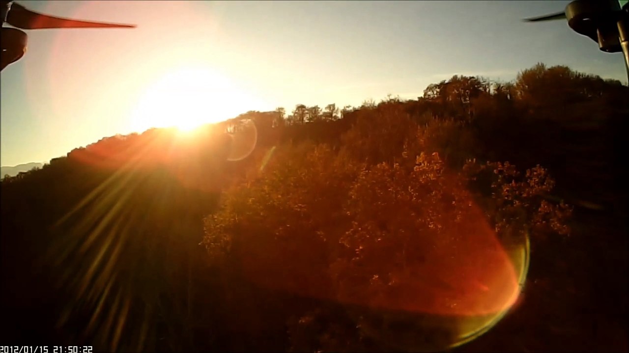essai video camera 808#16 drone rayvore sur new site de vol et sous bois