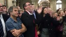 Proclamation des résultats du second tour des élections régionales 2015, à Quimper (Finistère)