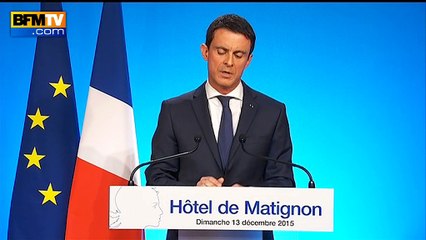 Manuel Valls: "Le danger de l'extrême droite n'est pas écarté"