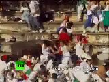 Spain Rampage Raging bull charges into crowd injuring 40 at bullfight