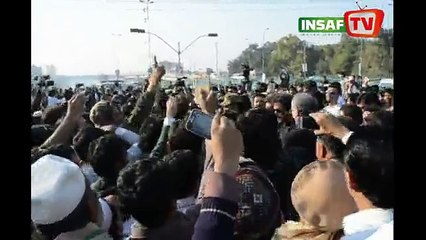 Imran Khan With The Public Of Peshawar Without Any Security