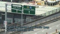 Driving on the left side - M1 motorway . . . . . . . . . . . Sydney, Australia, 2014