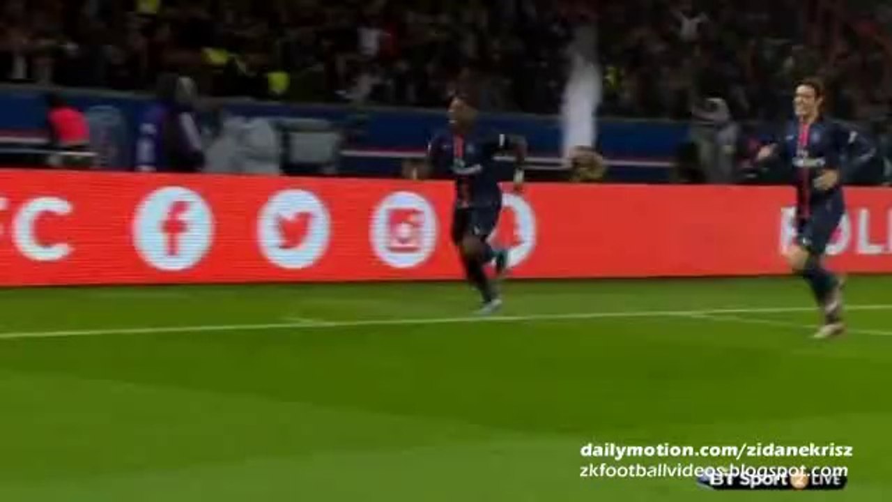 Serge Aurier 2:0 | Paris SG vs. Lyon 13.12.2015 HD Ligue 1
