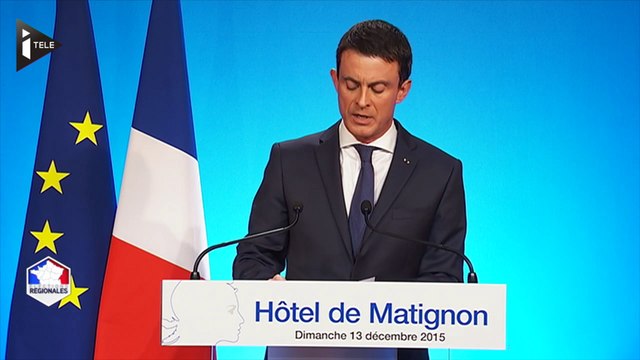 Régionales 2015 : Manuel Valls salue l'union contre l'extrême droite