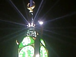 first time in Makkah rabi ul awwal celebrations with laser lights