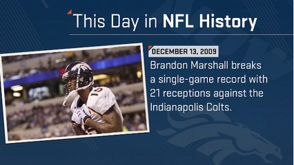 Brandon Marshall breaks single-game receptions record I This Day in NFL History