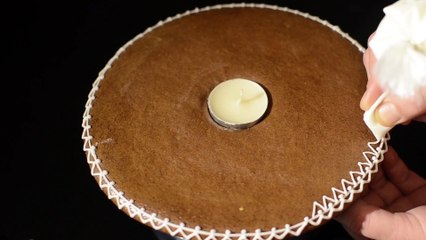 bougeoir en pain d'épices