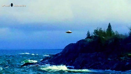 UFO, This Oval Shaped Object Hovered Over The Beach, North of Marquette, Michigan