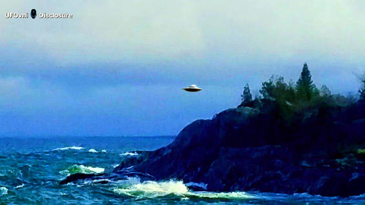 UFO, This Oval Shaped Object Hovered Over The Beach, North of Marquette, Michigan