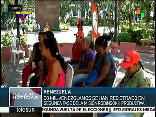 Miles de venezolanos se suman a la Misión Robinson II productiva