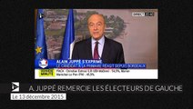 Alain Juppé remercie les électeurs de gauche de s'être 