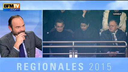 Sarkozy au stade le soir des régionales: "Il a envie d'aller au stade, il va au stade", réagit Edouard Philippe