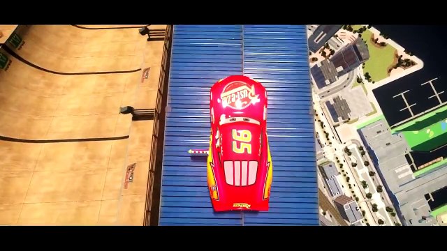 Disney Cars Pixar Lightning McQueen & Rayo Dinoco & Toy Story Buzz Lightyear & School Bus Watersilde , HD online free 2016