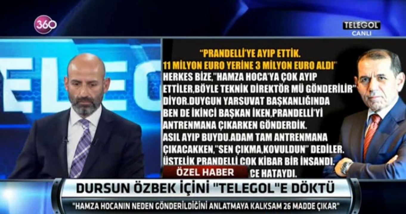 Dursun Özbek'in Telegol'e açıklamaları. (13 Aralık 2015)