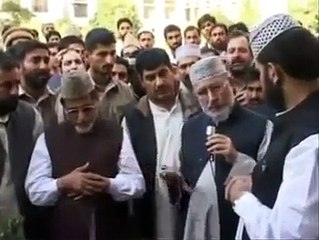 طاہر القادری مردے سے ہم کلام ہوتے ہوئے۔ ڈرامے کی انتہا