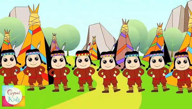 Ten Little Indians Nursery Rhymes - Cartoon Animation Songs For Children