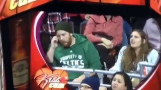 Benny the bull kiss cam steals Celtics fan girlfriend