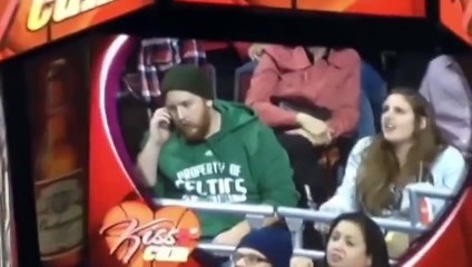 Benny the bull kiss cam steals Celtics fan girlfriend
