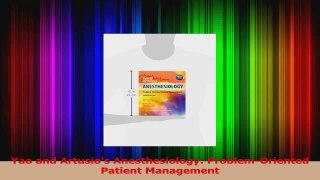 PDF Download  Yao and Artusios Anesthesiology ProblemOriented Patient Management Read Full Ebook