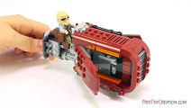 Lego Star Wars REY's SPEEDER 75099 Stop Motion Build Review