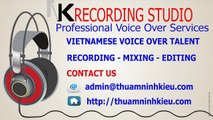 Vietnamese Voice Over Talent - Thu Thao - NK Recording Studio - Male or female voice recording Vietnam