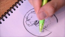 Beanie Draws Jurassic Pork Time lapse video