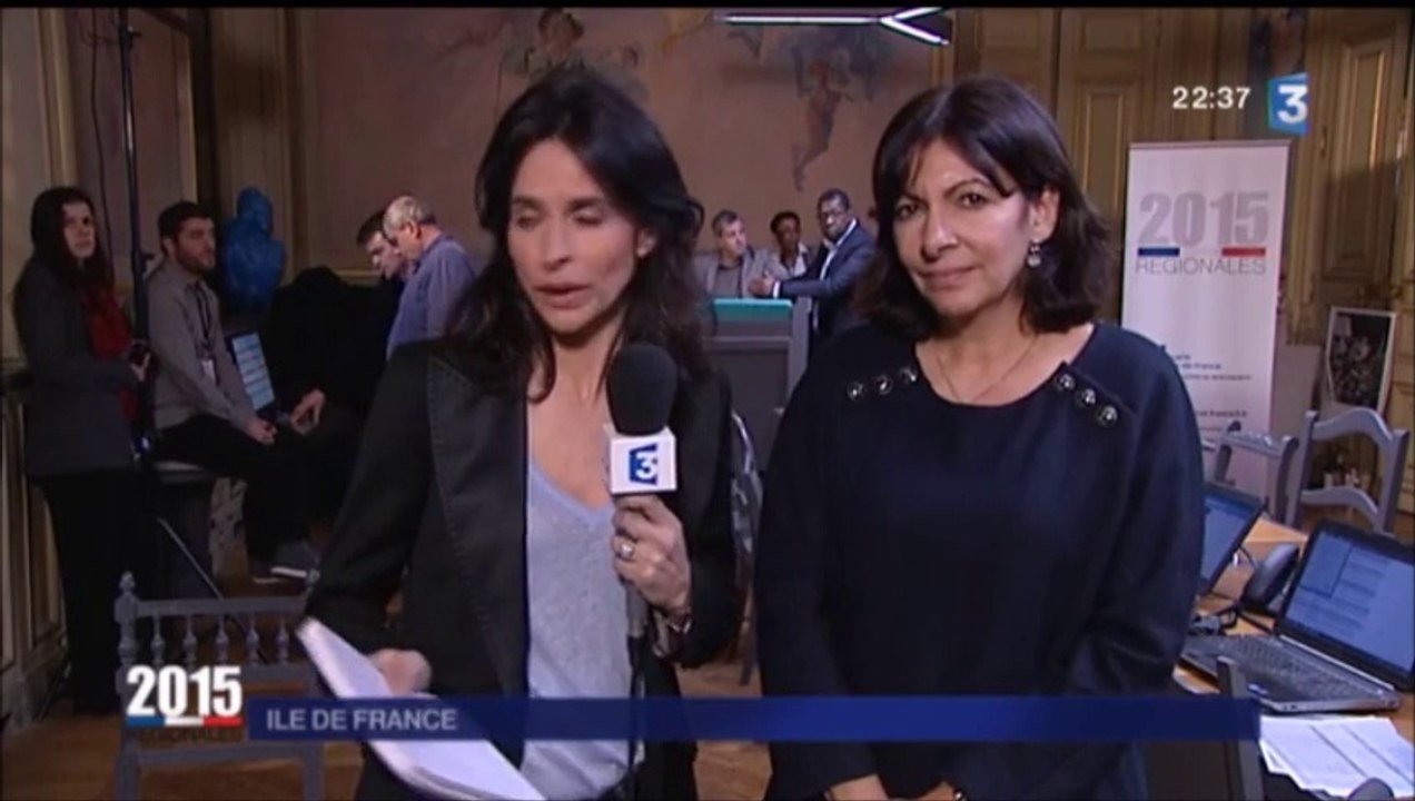 Intervention d'Anne Hidalgo à l'issu des résultats des régionales en île-de-france