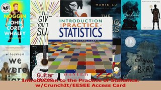 PDF Download  Introduction to the Practice of Statistics wCrunchItEESEE Access Card Download Full Ebook