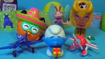 9 ICE CREAM surprise eggs!!! Disney PLANES Kinder Surprise The SMURFS FURBY Play Doh Compi