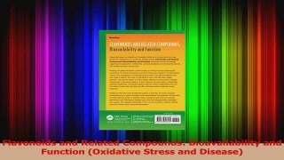 Flavonoids and Related Compounds Bioavailability and Function Oxidative Stress and Read Online