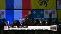 Far-right National Front fails to win any regions in French local elections