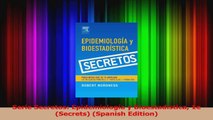 Read  Serie Secretos Epidemiología y Bioestadística 1e Secrets Spanish Edition PDF Free