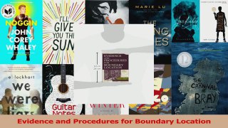 PDF Download  Evidence and Procedures for Boundary Location Read Online