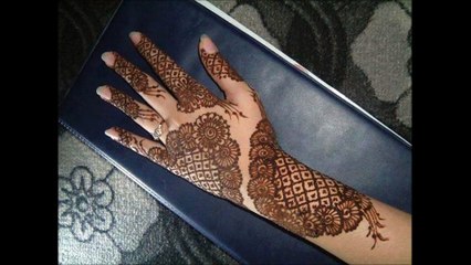 Simple mehendi design tutorial on Hands for beginners