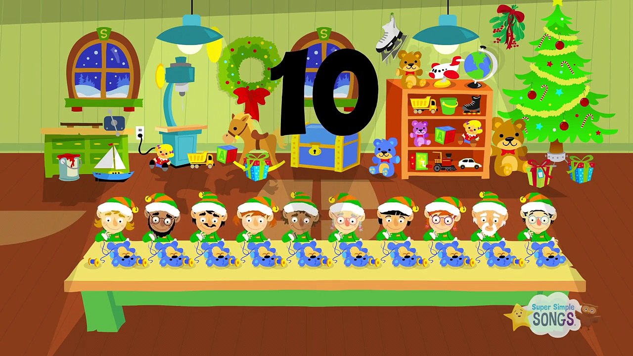 10 Little Elves | Christmas Song For Kids | Super Simple Songs -  Dailymotion Video