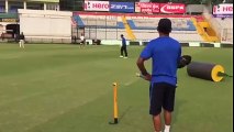 Wicket Keeper Wriddhiman Saha Goes Through His Fielding Drills With R Sridhar