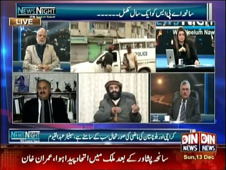 News Night With Neelum Nawab - 13 December 2015