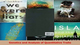 Read  Genetics and Analysis of Quantitative Traits Ebook Free
